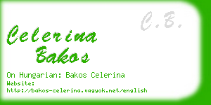 celerina bakos business card